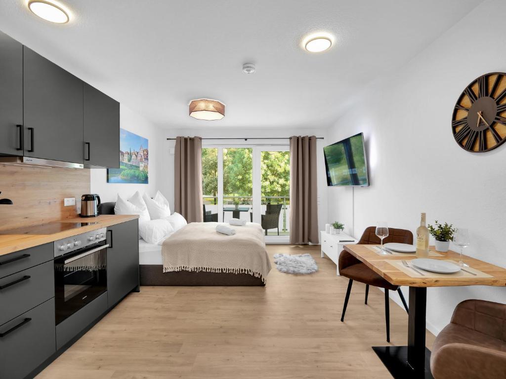 Inhome Studio Apartment - Kueche - Parken - Tv Швебиш-Халль Экстерьер фото