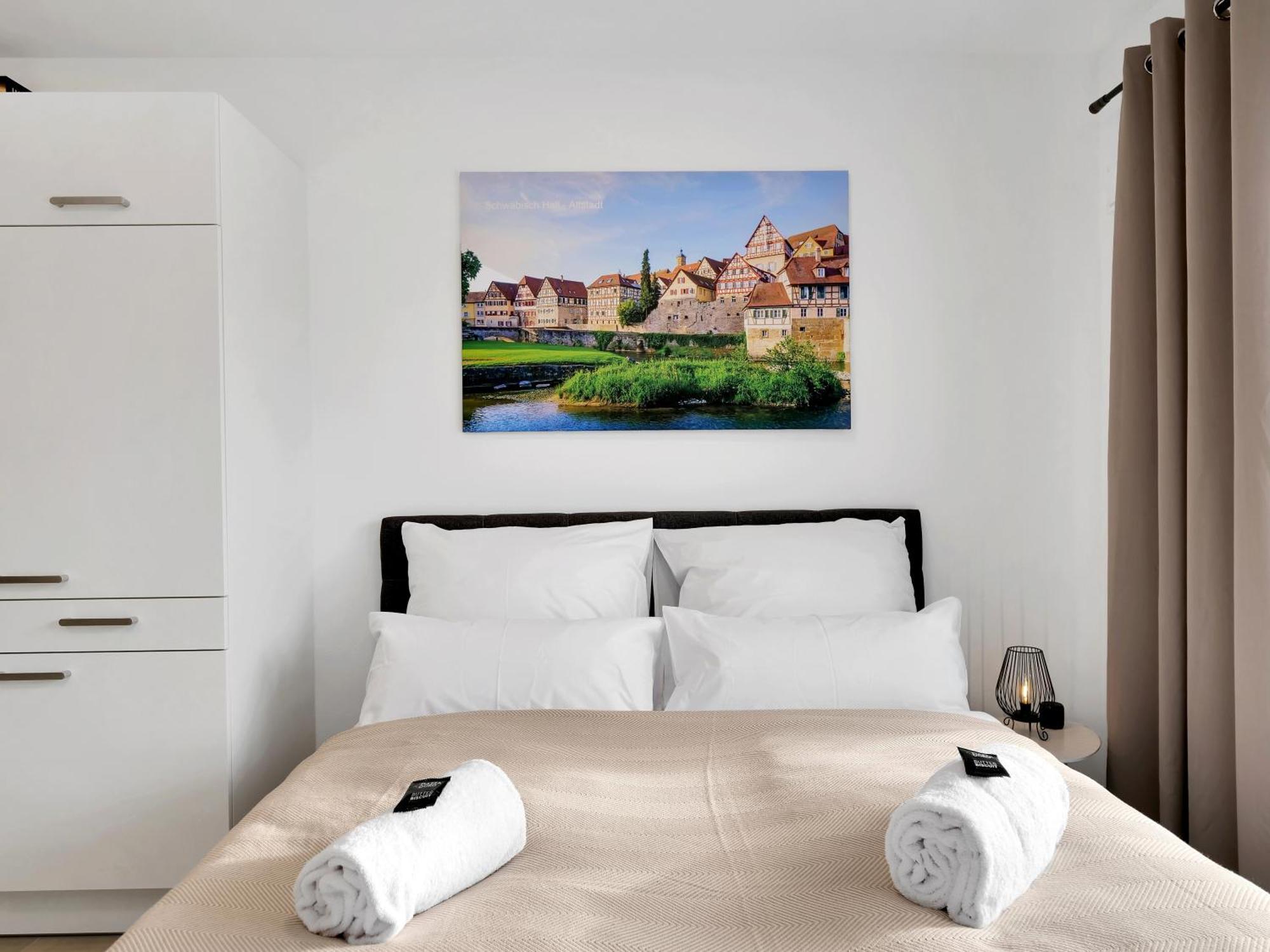 Inhome Studio Apartment - Kueche - Parken - Tv Швебиш-Халль Экстерьер фото